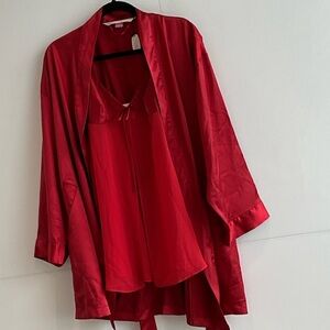 Victoria's Secret Red Satin Robe